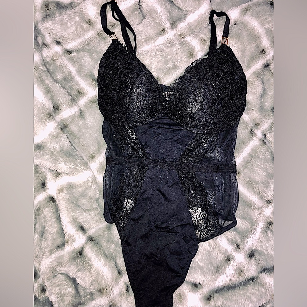 victoria secret lace lingerie bodysuit